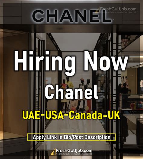 chanel careers uk london|Chanel job vacancies.